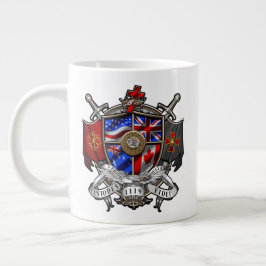 Taza De Café Gigante Crest Internacional de Templarios Jumbo 20oz 2