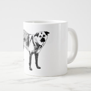Taza De Café Gigante cresta brillante tranquila, mezcla tibetana