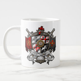Taza De Café Gigante Crestón Internacional de Templarios Jumbo 20oz