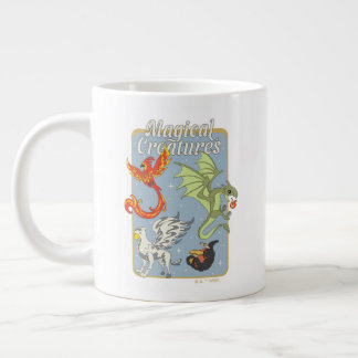 Taza De Café Gigante Criaturas Mágicas Gráfico Vintage