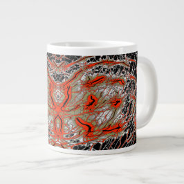Taza De Café Gigante Crimson Fluxwave Jumbo Mug