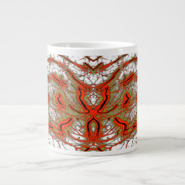 Taza De Café Gigante Crimson Fractalcore Jumbo Mug