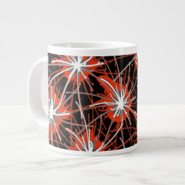 Taza De Café Gigante Crimson Starburst Jumbo Mug