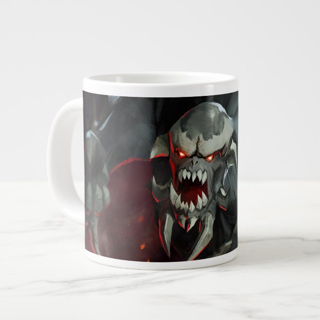 Taza De Café Gigante Crisis infinita Ilustracion apocalíptico (Izquierda)