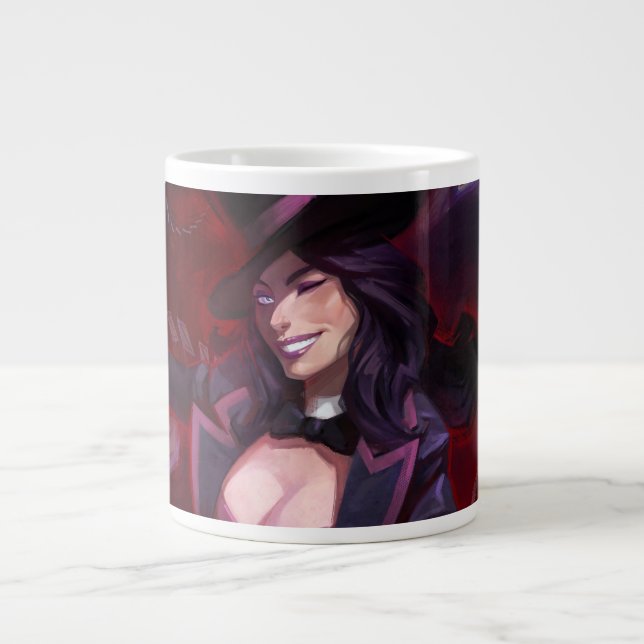 Taza De Café Gigante Crisis infinita Ilustracion de Zatanna (Frente)
