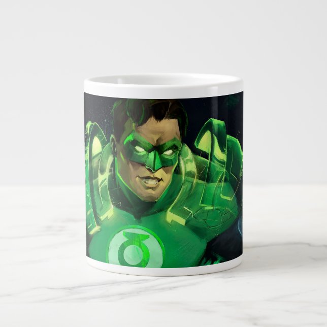 Taza De Café Gigante Crisis infinita Ilustracion Linterna Verde (Frente)