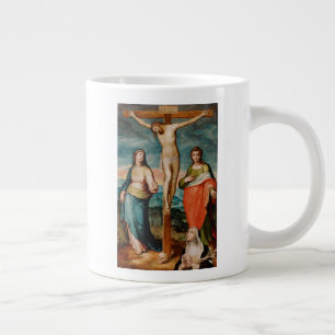 Taza De Café Gigante Cristo en la cruz con los santos