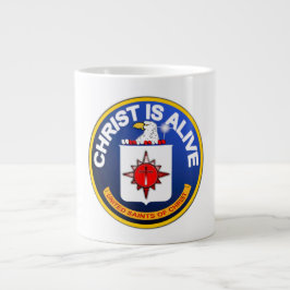 Taza De Café Gigante Cristo está vivo - icono de la Cia idéntico
