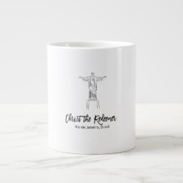 Taza De Café Gigante Cristo Redentor Río de Janeiro, Brasil Mug