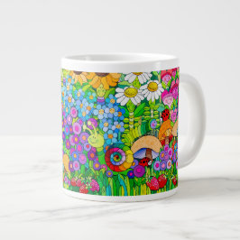 Taza De Café Gigante Critters del jardín de la mariquita