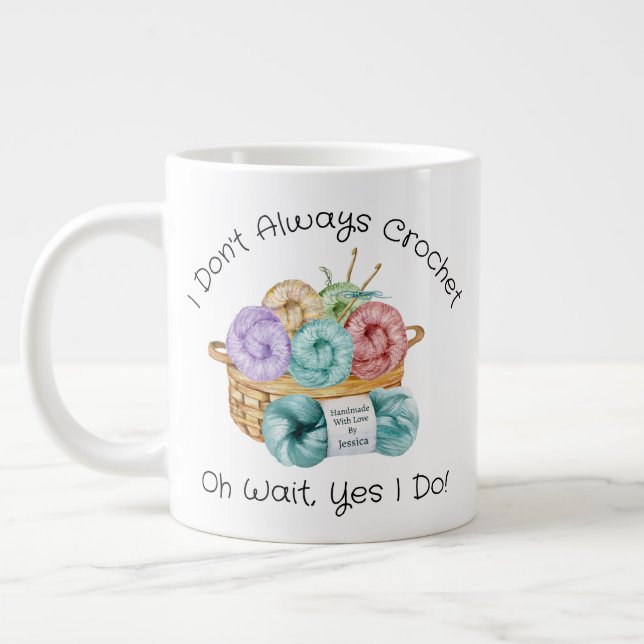 Taza De Café Gigante Crochet Funny Personalizado Gigante Café Mug (Izquierda)