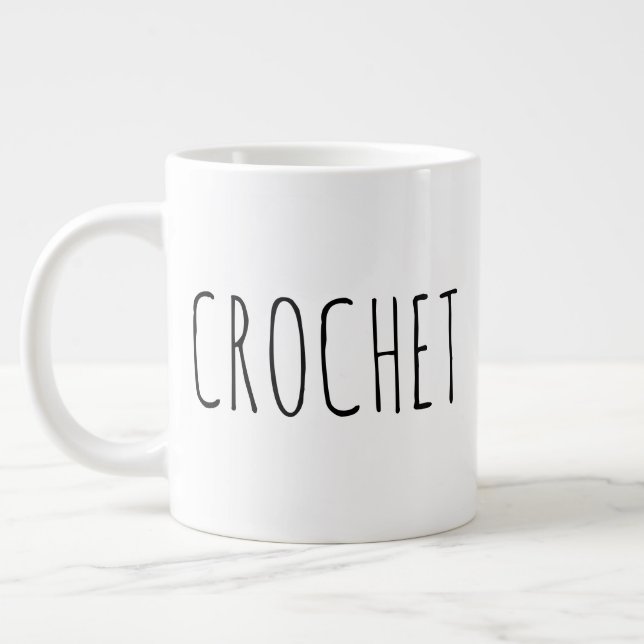 Taza De Café Gigante "Crochet" Sencilla y Moderna casa de campo (Izquierda)
