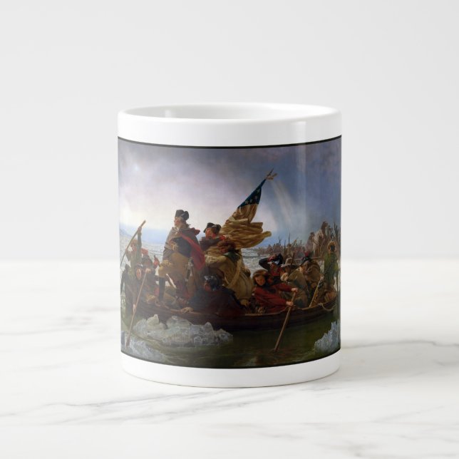 Taza De Café Gigante Crossing Delaware 1776: General George Washington (Frente)