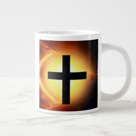 Taza De Café Gigante Cruz en el espacio