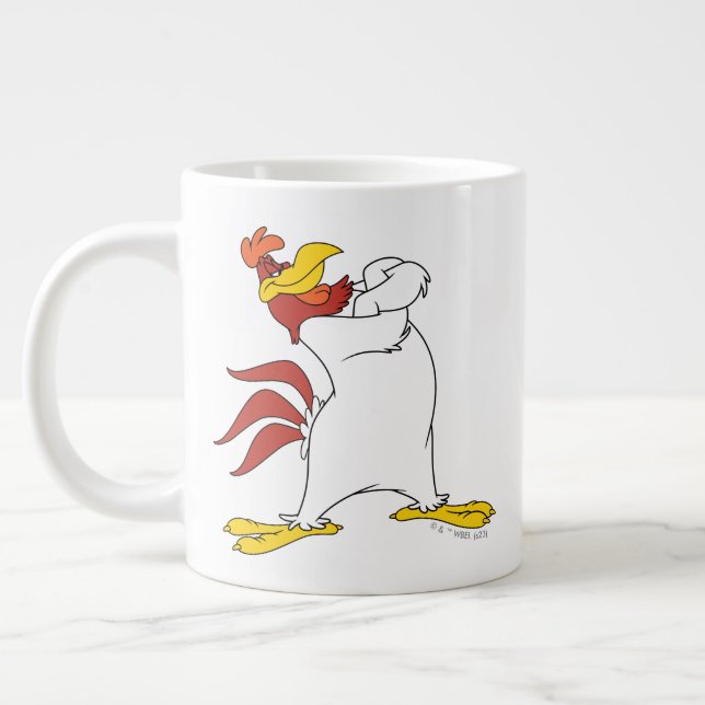 Taza De Café Gigante Cruzan los brazos de Lehorn Foghorn (Izquierda)