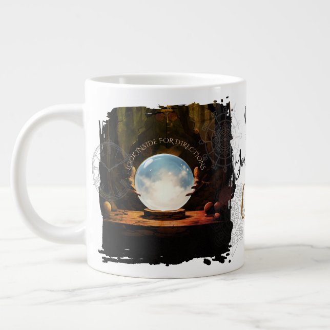 Taza De Café Gigante Crystal Ball Halloween Gigante café Mug (Izquierda)