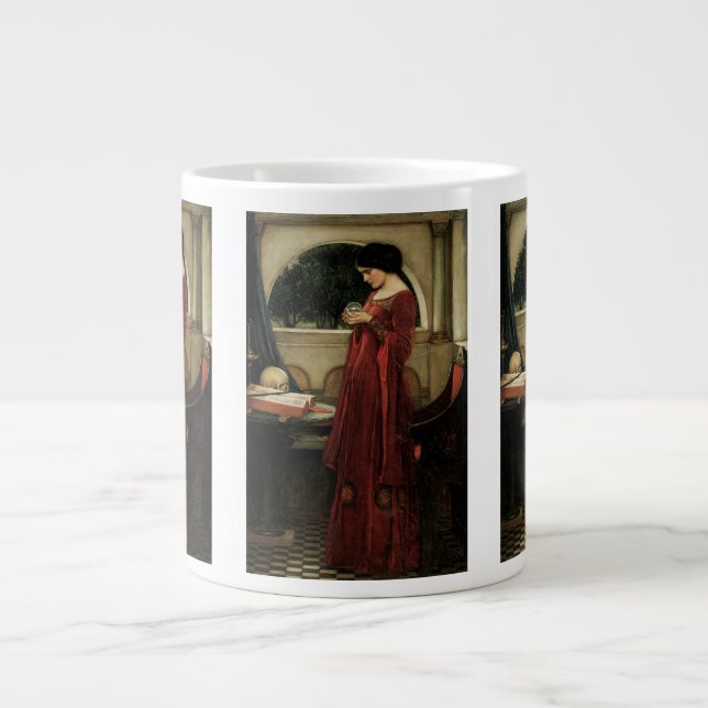 Taza De Café Gigante Crystal Ball por John William Waterhouse (Frente)