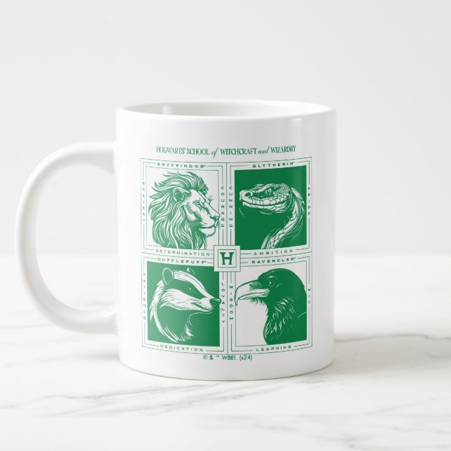 Taza De Café Gigante Cuadrícula de animales domésticos HOGWARTS™ (Izquierda)