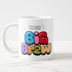 Taza De Café Gigante Cualquier nombre Big Brew Giant Café Mug