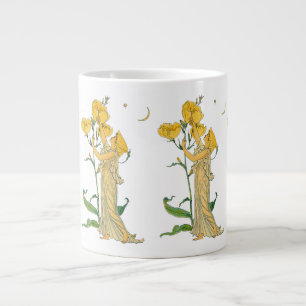 Taza De Café Gigante Cuento de Hadas Antiguo, Primula, Walter Crane