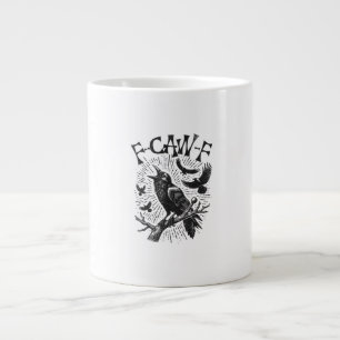 Taza De Café Gigante Cuervo Antiguo Divertido F-Cua-F
