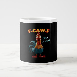 Taza De Café Gigante Cuervo Divertido F-Caw-F Humor Gótico