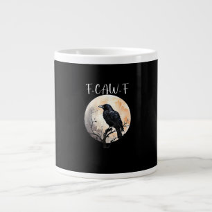 Taza De Café Gigante Cuervo F-Caw-F Pájaro Divertido Estética Casual