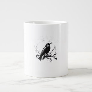 Taza De Café Gigante Cuervo, F-Caw-F Pájaro Divertido Moda Divertida