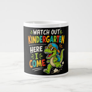 Taza De Café Gigante Cuidado jardín de infancia aquí vengo Dino