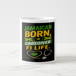 Taza De Café Gigante Cuidadora de por vida nacida en Jamaica 