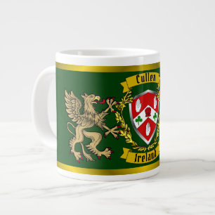 Taza De Café Gigante Cullen/O'Cullen Irish Shield y Griffins