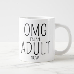Taza De Café Gigante Cumpleaños 18
