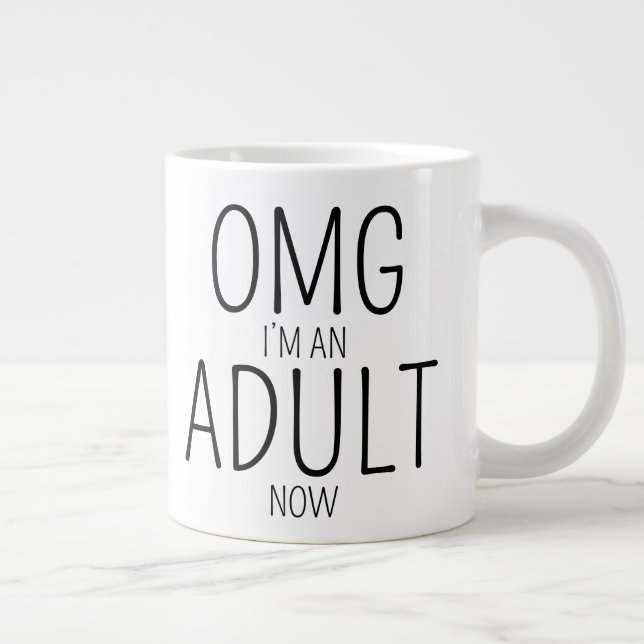 Taza De Café Gigante Cumpleaños 18 (Derecha)