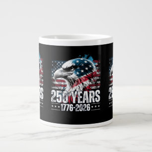 Taza De Café Gigante Cumpleaños 250 Aniversario de Estados Unidos Manga