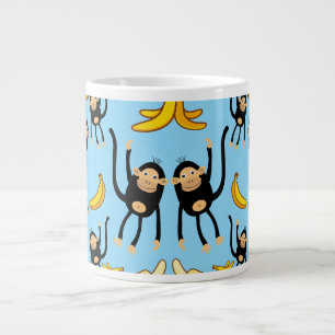 Taza De Café Gigante Cumpleaños de los monos Cute
