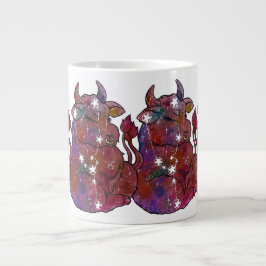 Taza De Café Gigante Cumpleaños del signo zodiacal Tauro