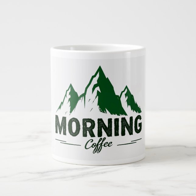 Taza De Café Gigante CUP oF café Jumbo Algunos días, (Frente)