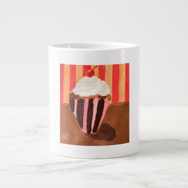 Taza De Café Gigante Cupcake con glaseado de vainilla (Frente)
