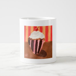 Taza De Café Gigante Cupcake with Vanilla Frosting
