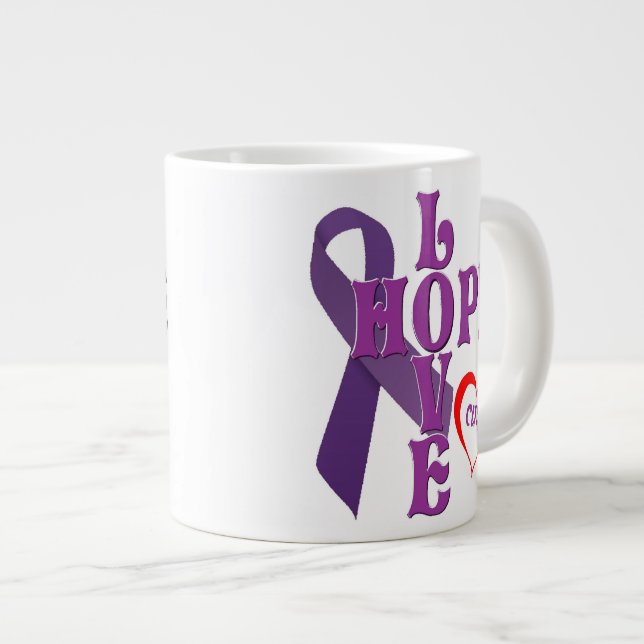 Taza De Café Gigante Curación de la esperanza del amor (Derecha)