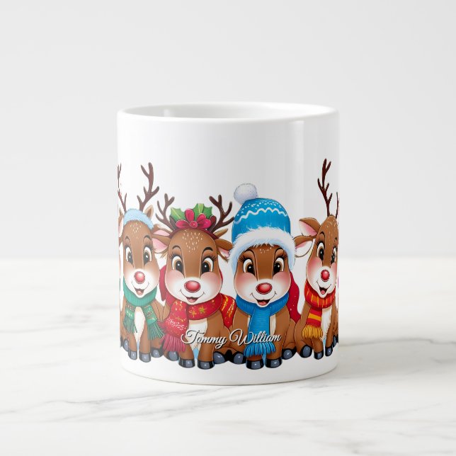 Taza De Café Gigante Curiosa moda moderna Funny Feliz Navidad (Frente)
