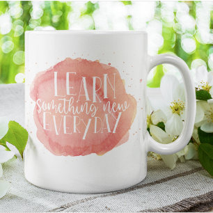 Taza De Café Gigante Curso de agua rosada Cita a profesor de escuela pr