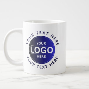 Taza De Café Gigante Custom Business Brand Logo