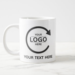 Taza De Café Gigante Custom Business Brand Logo