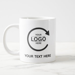 Taza De Café Gigante Custom Business Brand Logo