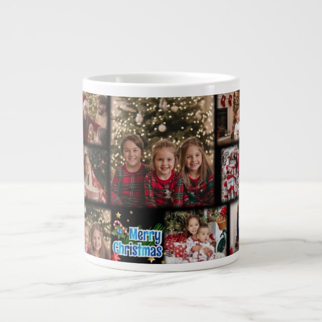 Taza De Café Gigante Custom Family Xmas Gift Mug (Frente)
