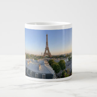 Taza De Café Gigante Custom Paris Panoramic Skyline View Eiffel Tower
