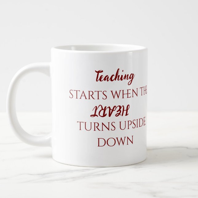 Taza De Café Gigante Custom Teacher Gift Mug  (Izquierda)