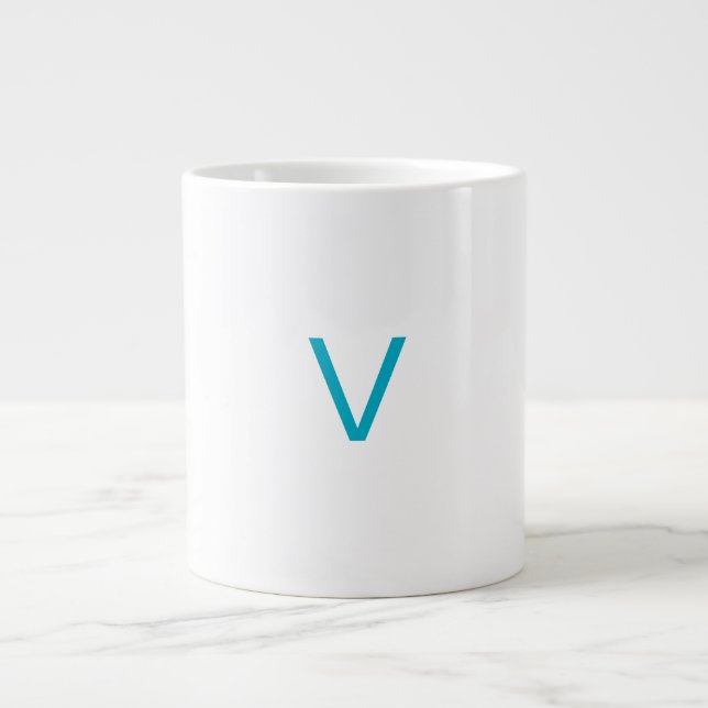 Taza De Café Gigante Customised letter V mug (Frente)