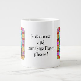 Taza De Café Gigante ¡Cute barba de invierno! ¡Añade tu propio texto!
